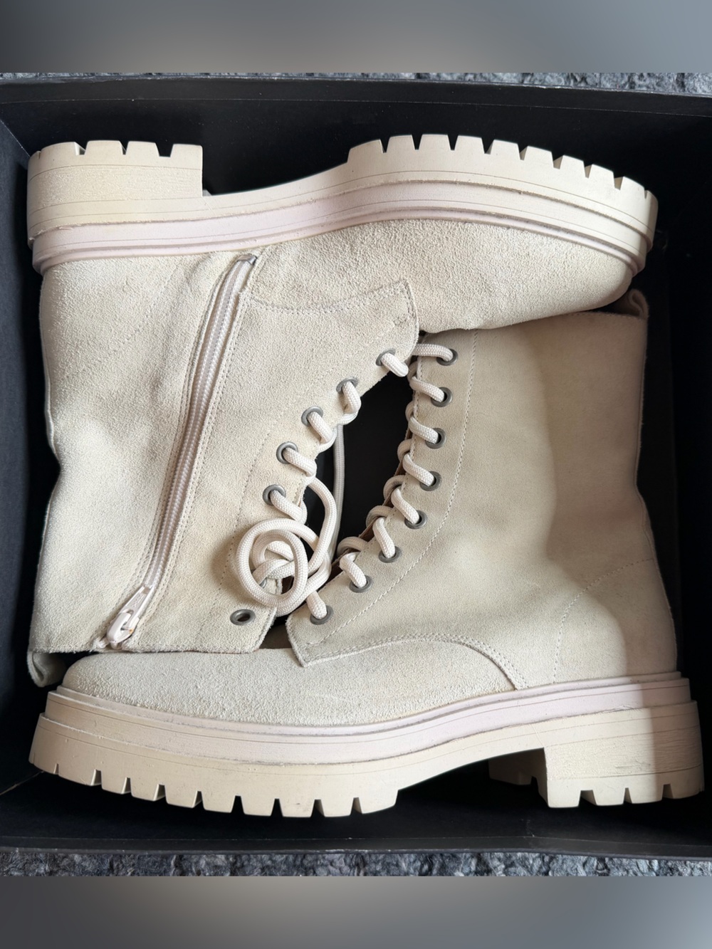 Ba&sh x Something Navy Comy Suede Boot